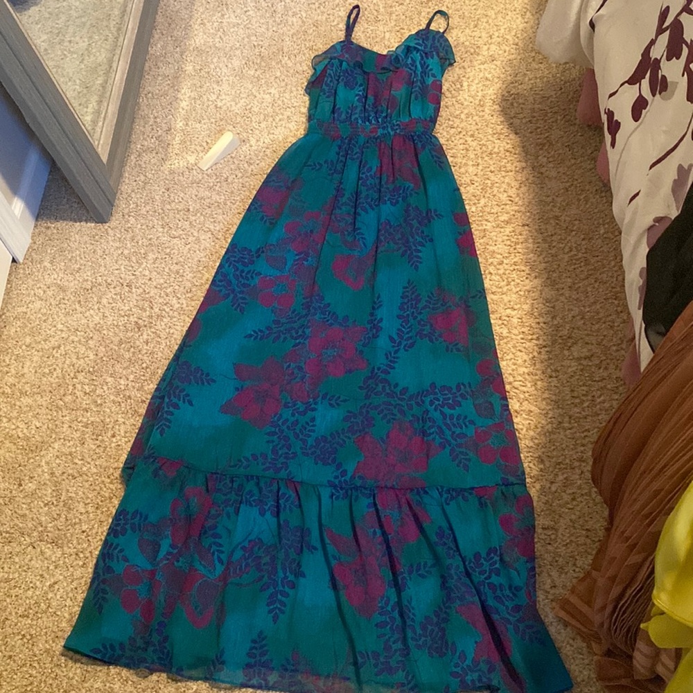 Express floral maxi dress
